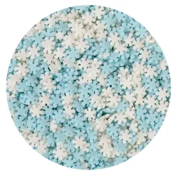 Discount BrandNewCake Confetti Sneeuwvlokken Blauw/Wit 50gr.