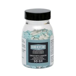 Discount BrandNewCake Confetti Sneeuwvlokken Blauw/Wit 50gr.