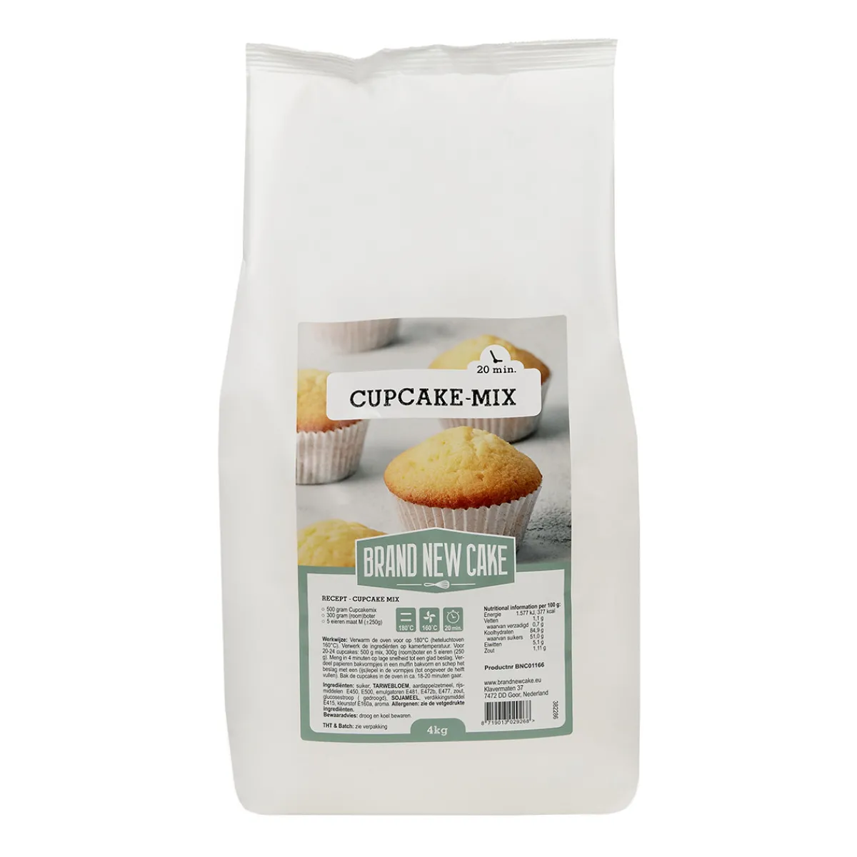 Outlet BrandNewCake Cupcake-mix 4kg