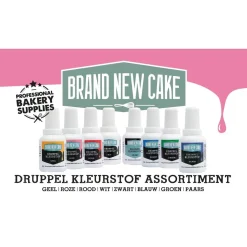 Best BrandNewCake Druppel Kleurstof Assortiment (8x 20gr)