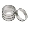 New BrandNewCake Flan/Cake Ringen RVS Ø8cm Set/4