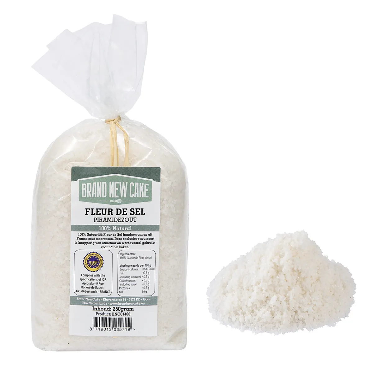 New BrandNewCake Fleur de Sel (piramidezout) 250gr**
