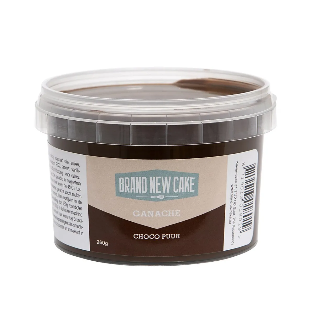 Online BrandNewCake Ganache Choco Puur 260g