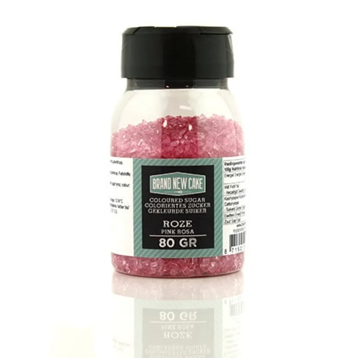 Hot BrandNewCake Gekleurde Suiker Roze 80gr.