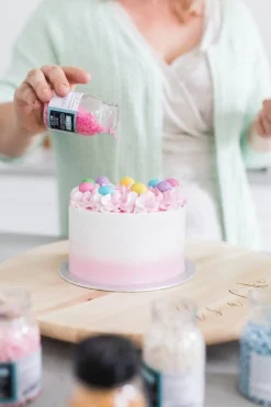 Hot BrandNewCake Gekleurde Suiker Roze 80gr.