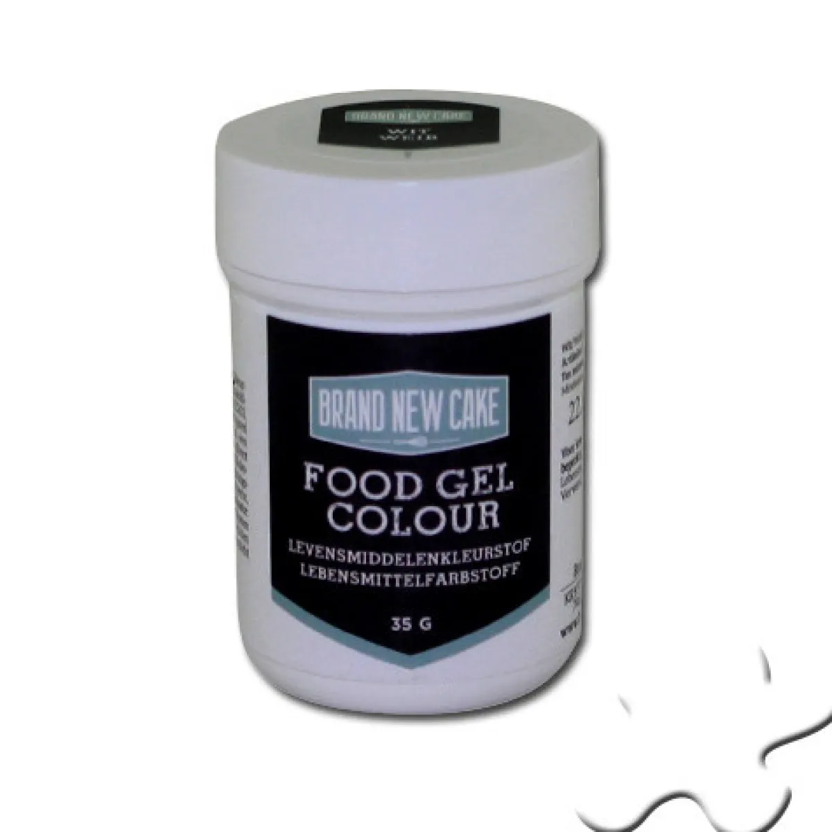 Hot BrandNewCake Kleurstof Gel Wit 35gr