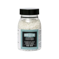 BrandNewCake Mini Confetti Rondjes Wit 4mm 60gr.
