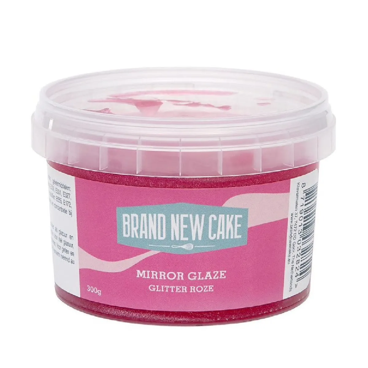 New BrandNewCake Mirror Glaze Glitter Roze 300g