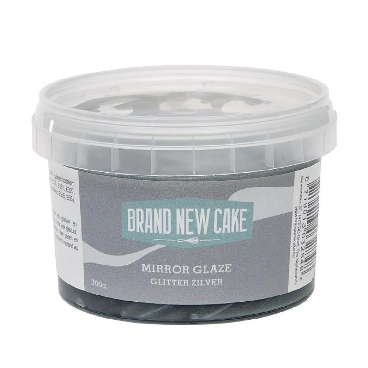 Best BrandNewCake Mirror Glaze Glitter Zilver 300g