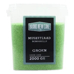 Online BrandNewCake Musketzaad Groen 2000gr.
