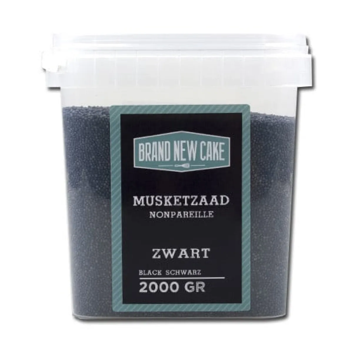 Sale BrandNewCake Musketzaad Zwart 2000gr.