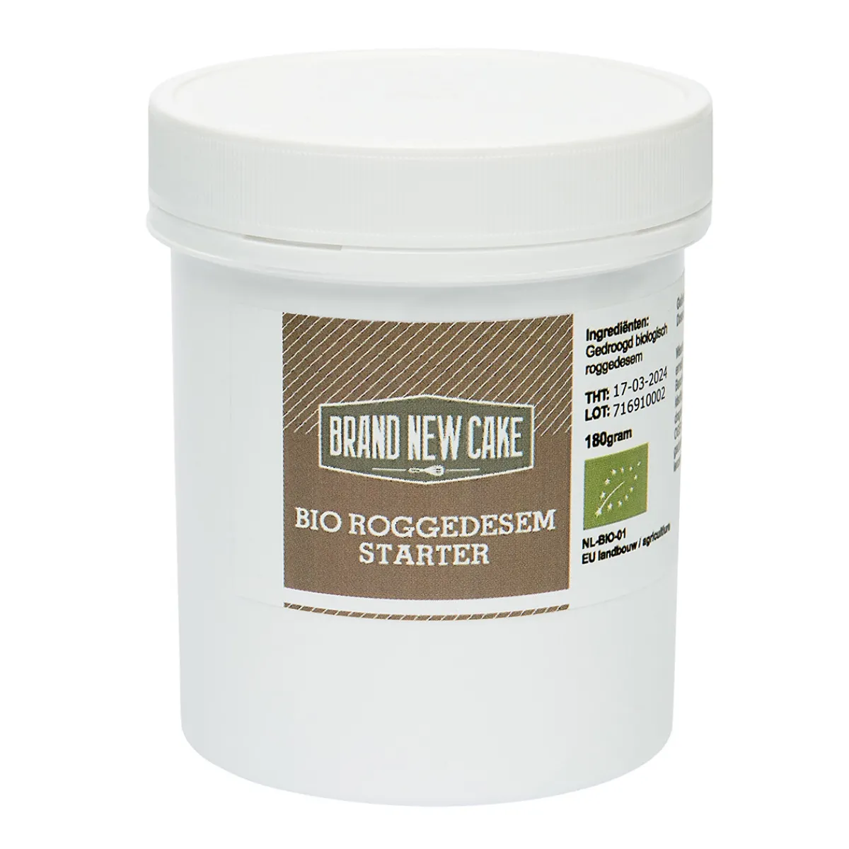 Online BrandNewCake Rogge Desemstarter Poeder Biologisch 180g