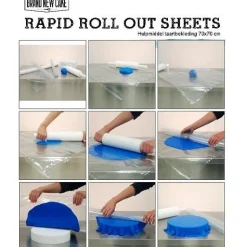 Outlet BrandNewCake Roll Out Sheets-hulpmiddel taartbekleding 70x70