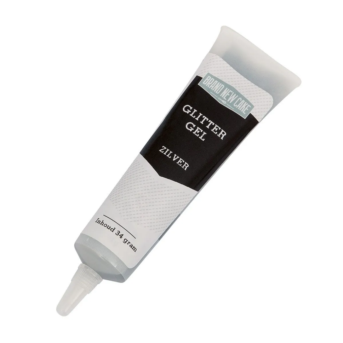 Hot BrandNewCake Schrijftube Glittergel Zilver 34g