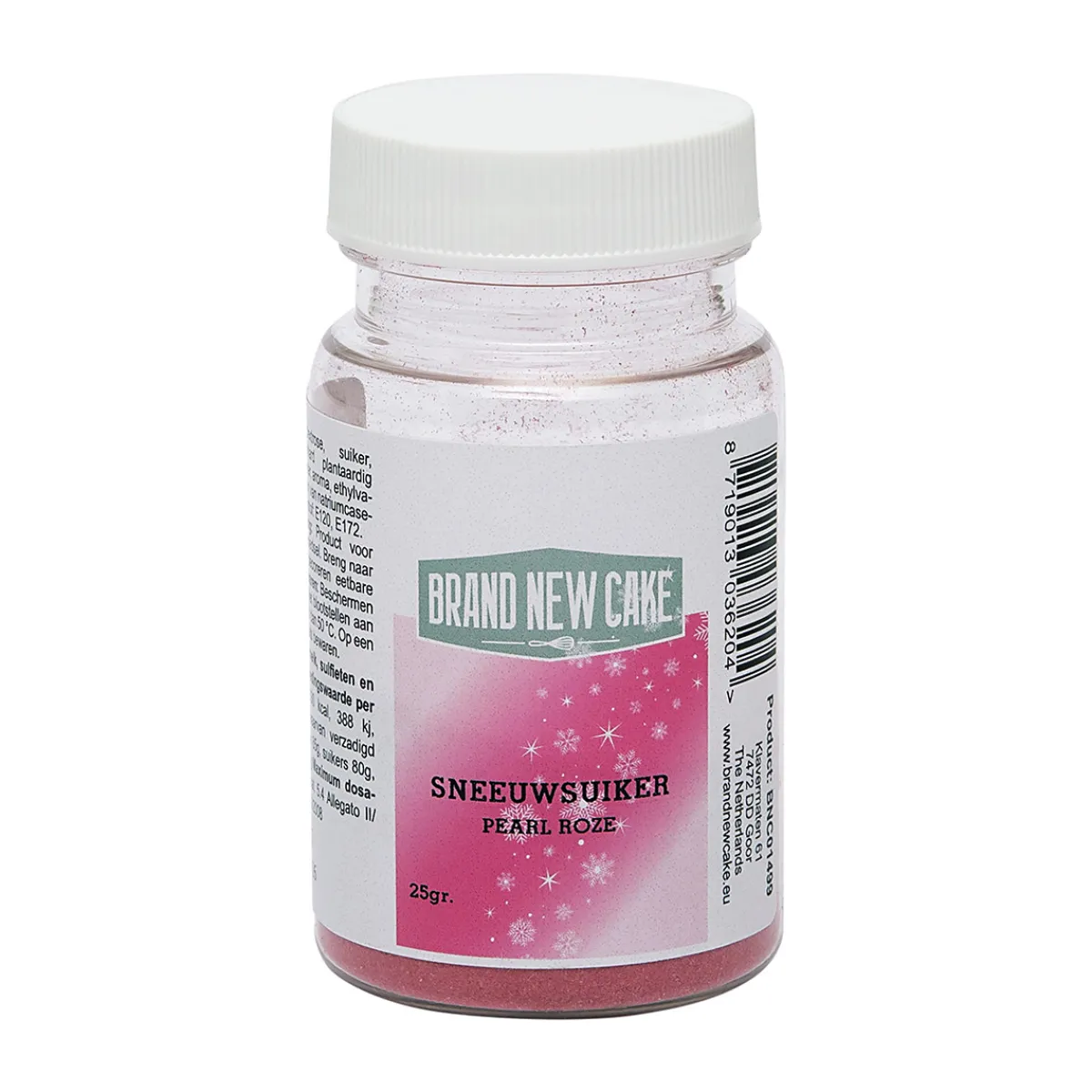 Best BrandNewCake Sneeuwsuiker Pearl Roze 25g