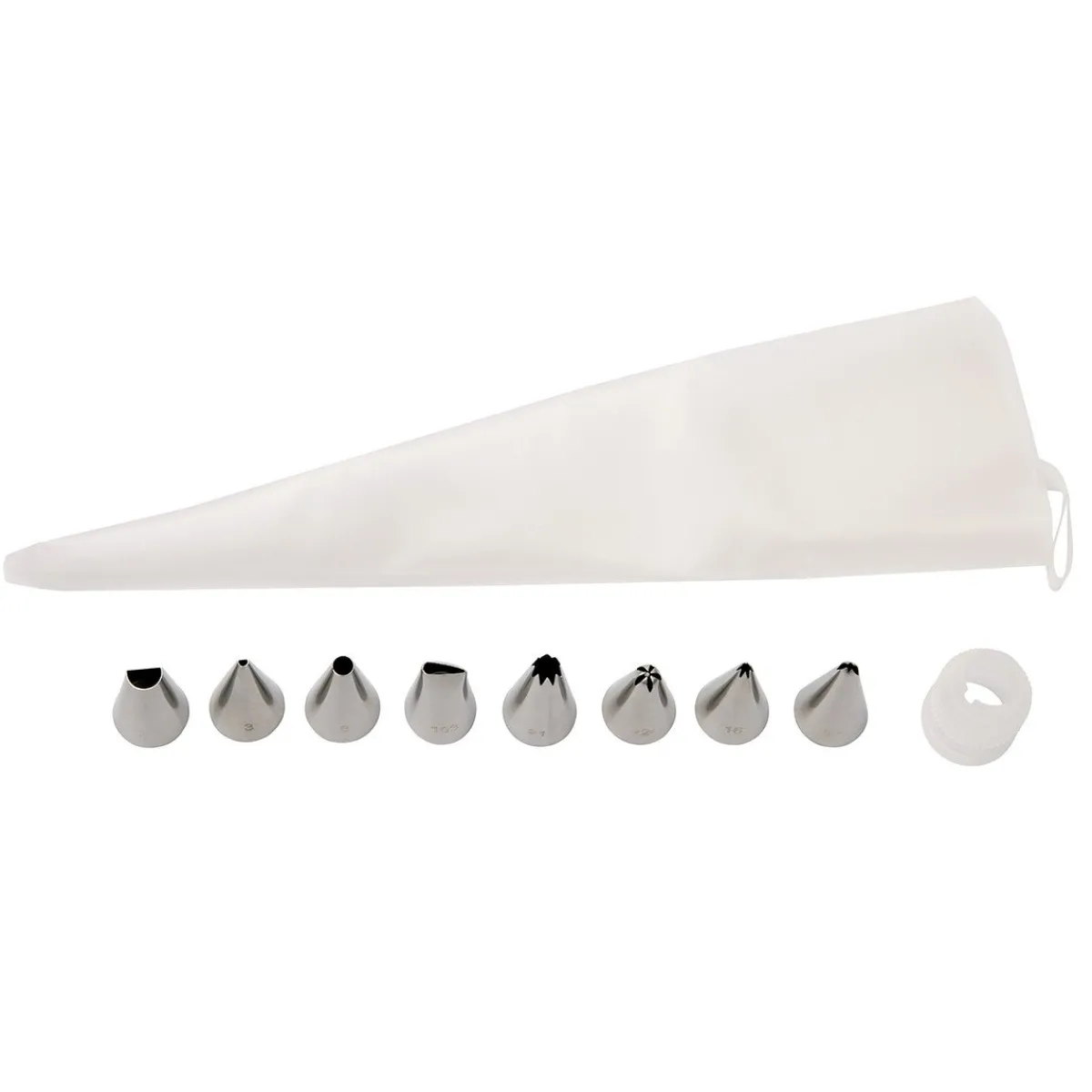 Best BrandNewCake Spuitmondjes Klein + Spuitzak Set/10