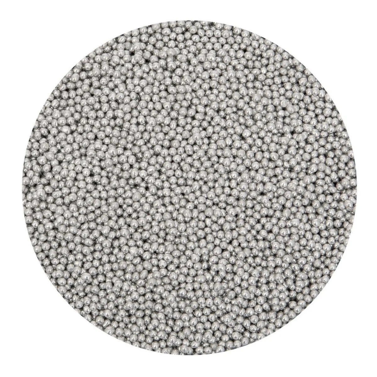 Clearance BrandNewCake Suikerparels Metallic Zilver 2mm 80gr.