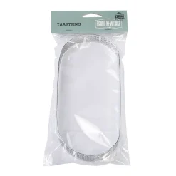 Hot BrandNewCake Taartring RVS Ovaal Geperforeerd 22,5x9x2cm