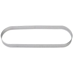 Online BrandNewCake Taartring RVS Ovaal Geperforeerd 27x8x2cm**
