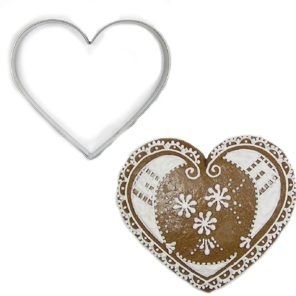 BrandNewCake Uitsteker Hart RVS 10cm