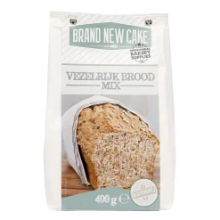 Clearance BrandNewCake Vezelrijk Broodmix 400g. Glutenvrij