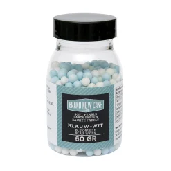 Clearance BrandNewCake Zachte Parels Blauw/Wit 60gr.