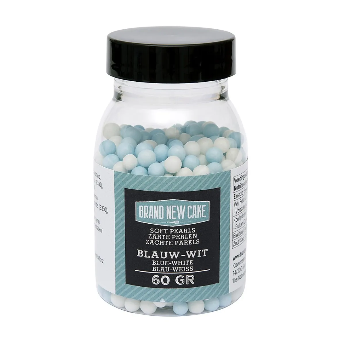 Clearance BrandNewCake Zachte Parels Blauw/Wit 60gr.