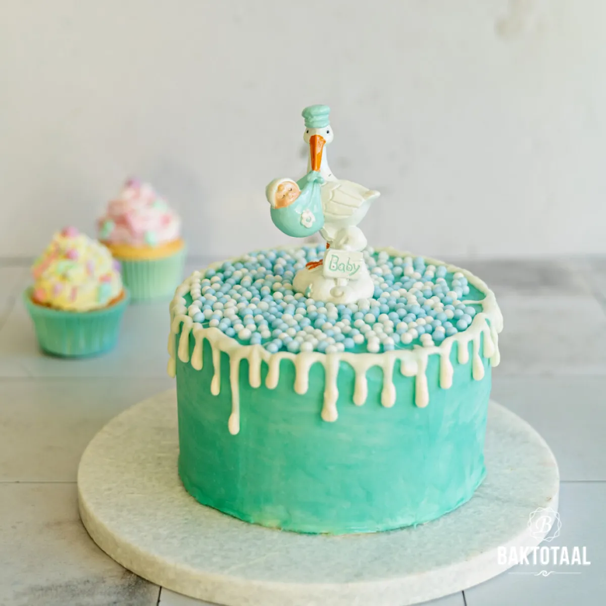 Clearance BrandNewCake Zachte Parels Blauw/Wit 60gr.