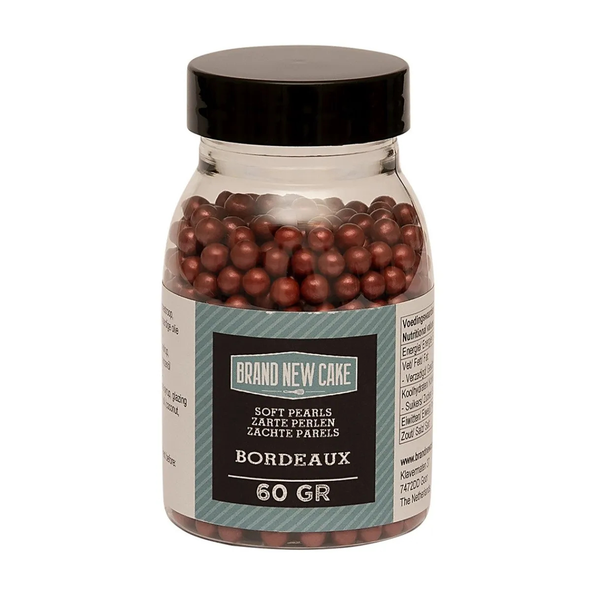 Hot BrandNewCake Zachte Parels Bordeaux Rood 60gr.