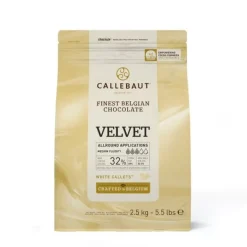 Outlet Callebaut Chocolade Callets Wit Velvet (minder zoet) 2,5kg