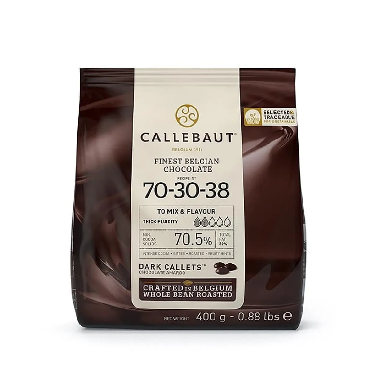 Best Callebaut Chocolade Callets Extra Puur (70,5%) 400g