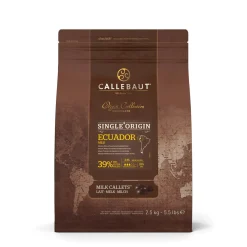 Outlet Callebaut Chocolade Callets Melk Arriba Ecuador (39%) 2,5kg