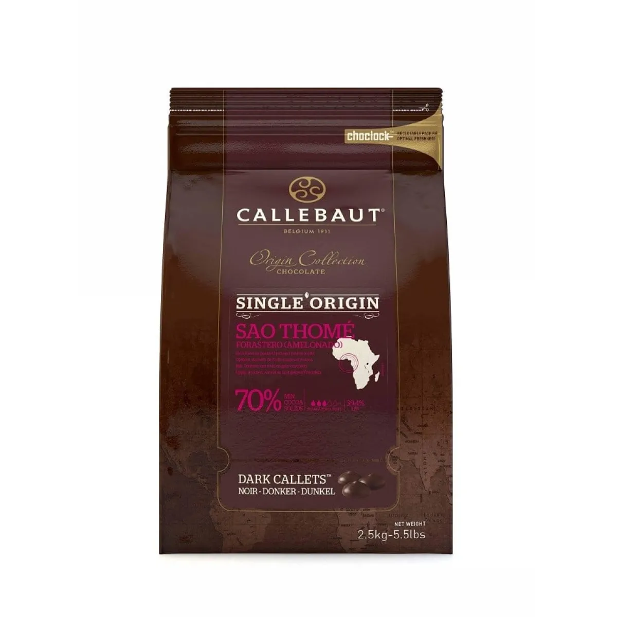 Sale Callebaut Chocolade Callets Puur Sao Thomé (70%) 2,5kg