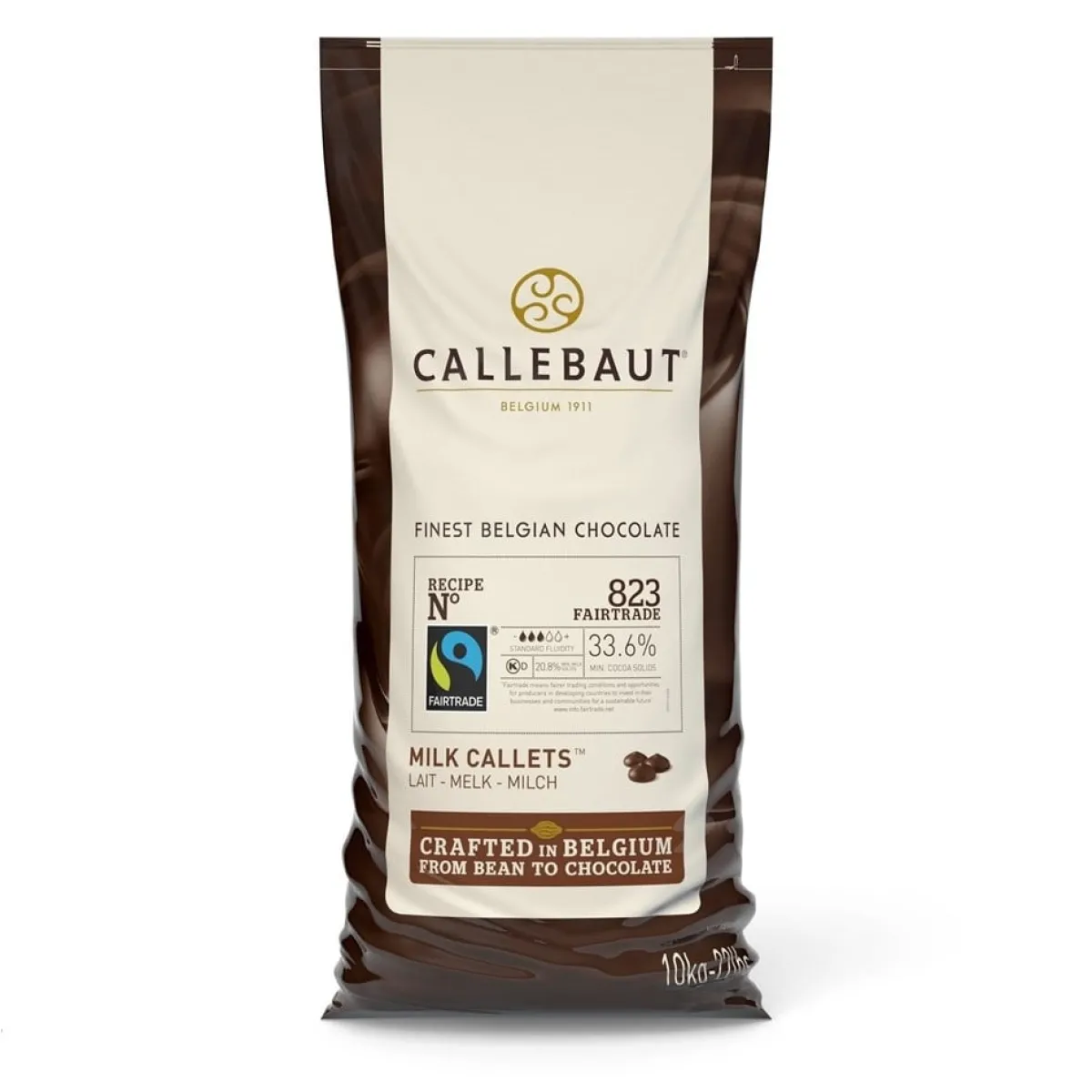 Best Callebaut Chocolade Callets Fairtrade Melk 10 kg (823)