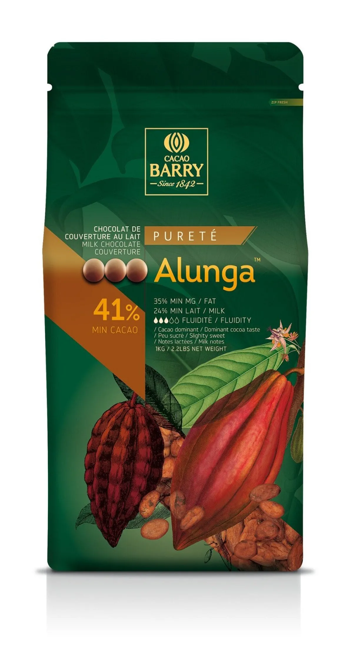 Best Callebaut Chocolade Callets Melk Alunga (41%) 1kg
