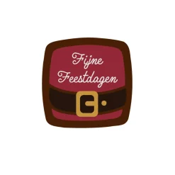 Hot Callebaut Chocoladedecoratie Fijne Feestdagen Kerstman 216st