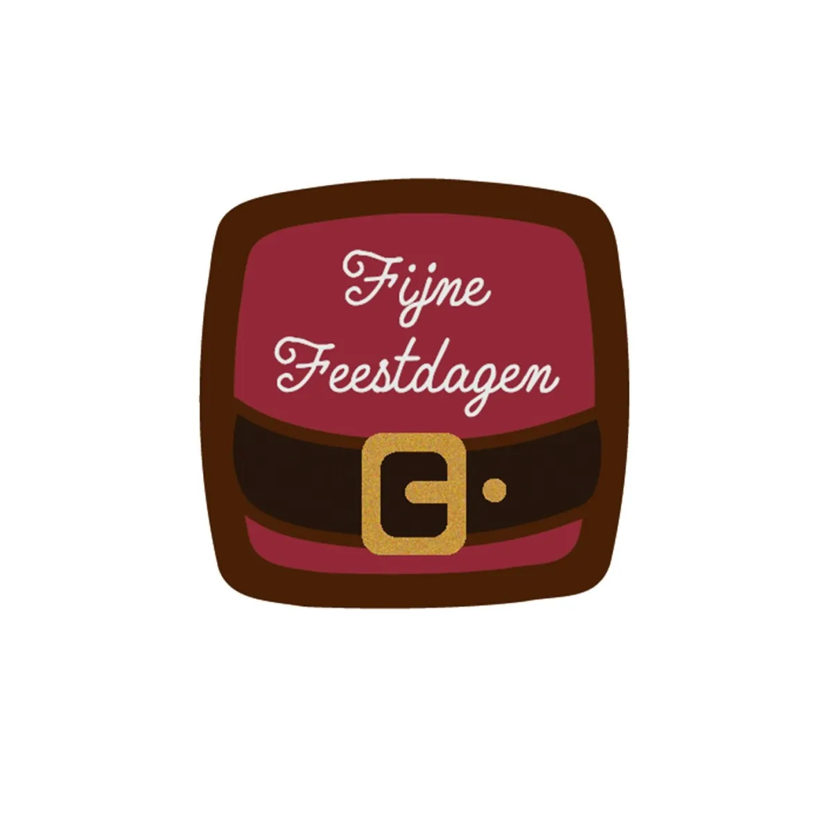 Hot Callebaut Chocoladedecoratie Fijne Feestdagen Kerstman 216st