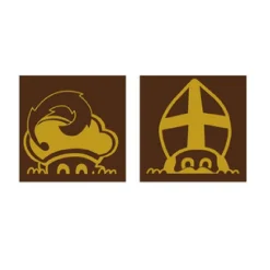 Hot Callebaut Chocoladedecoratie Sint en Piet 252st.