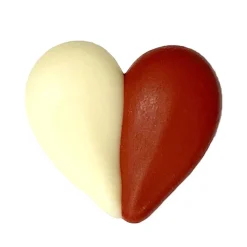 Clearance Callebaut Chocoladedecoratie Hartjes Rood/Wit 120st