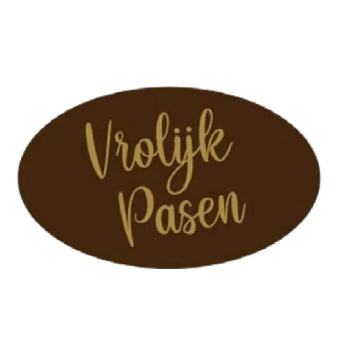 Callebaut Chocoladedecoratie Vrolijk Pasen Ovaal 224st.