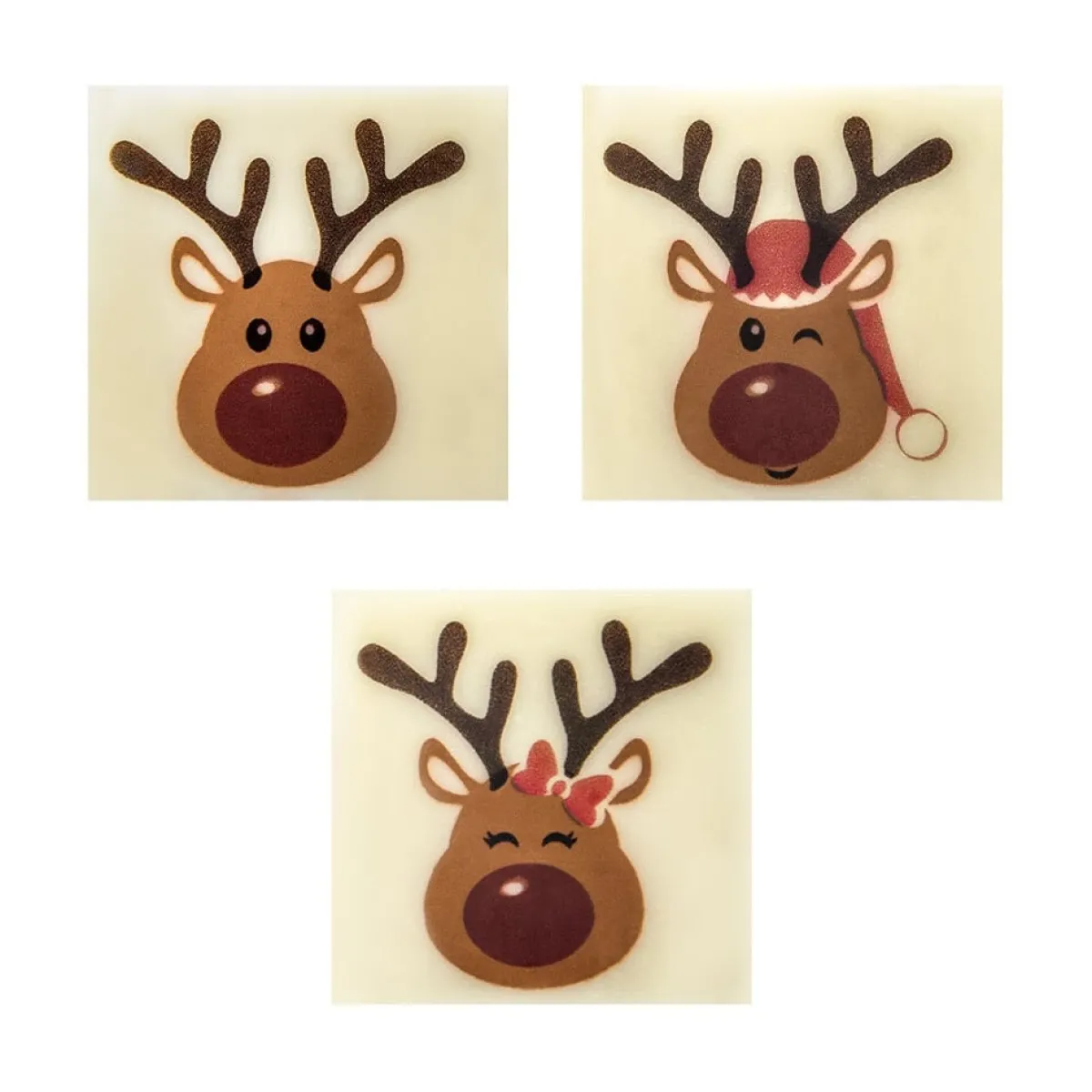 New Callebaut Chocoladedecoratie Rendier Ass. 252st