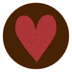 Sale Callebaut Chocoladedecoratie Munt met Hart 280st.**