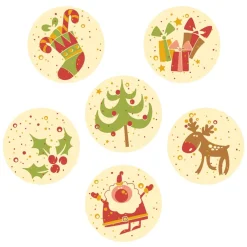 Hot Callebaut Chocoladedecoratie Kerst Rond Ass. 252st