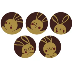 New Callebaut Chocoladedecoratie Konijn Serie 252st.**