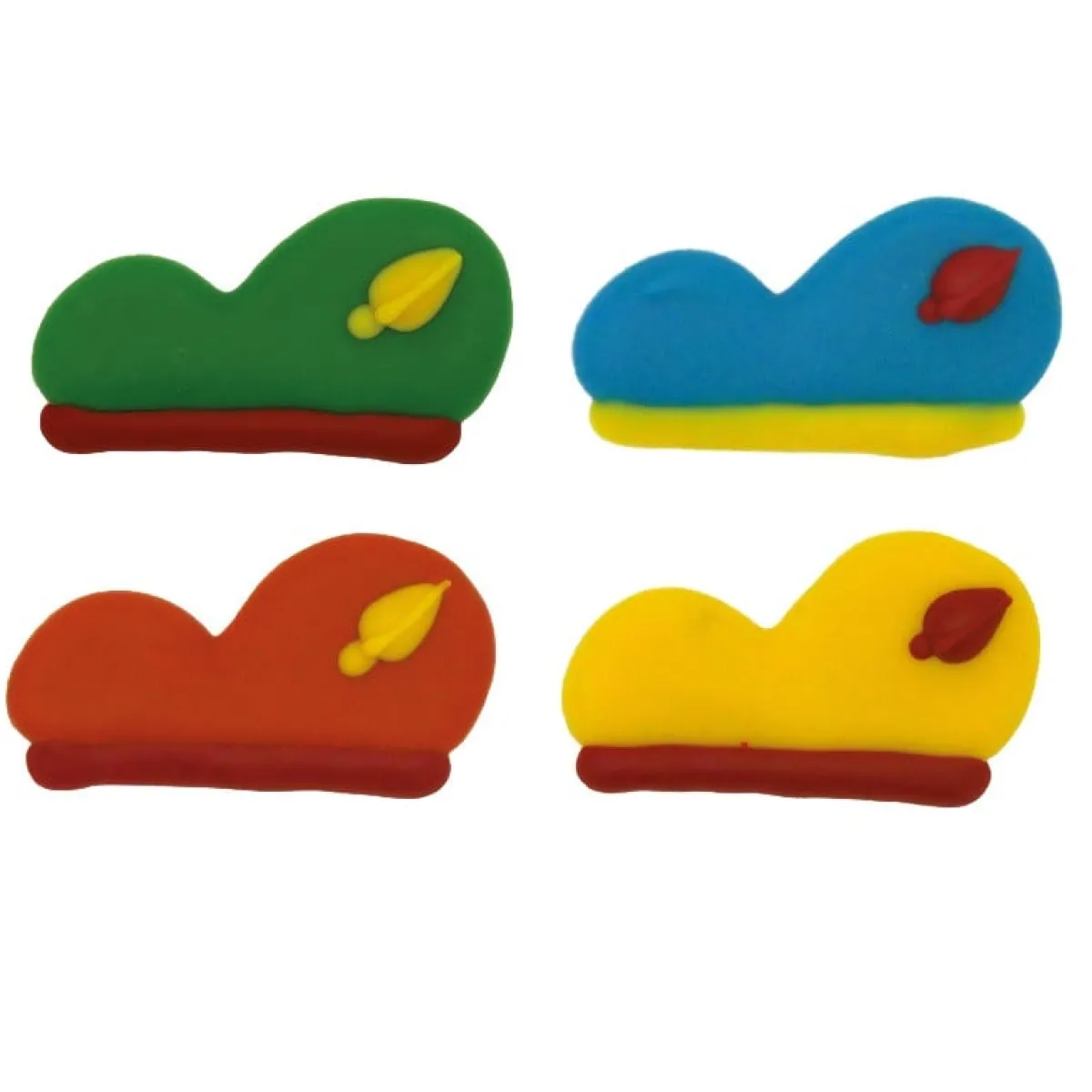 New Callebaut Chocoladedecoratie Pieten Baretten 60 stuks