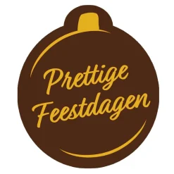 Best Callebaut Chocoladedecoratie Kerstbal Prettige Feestd. 252s