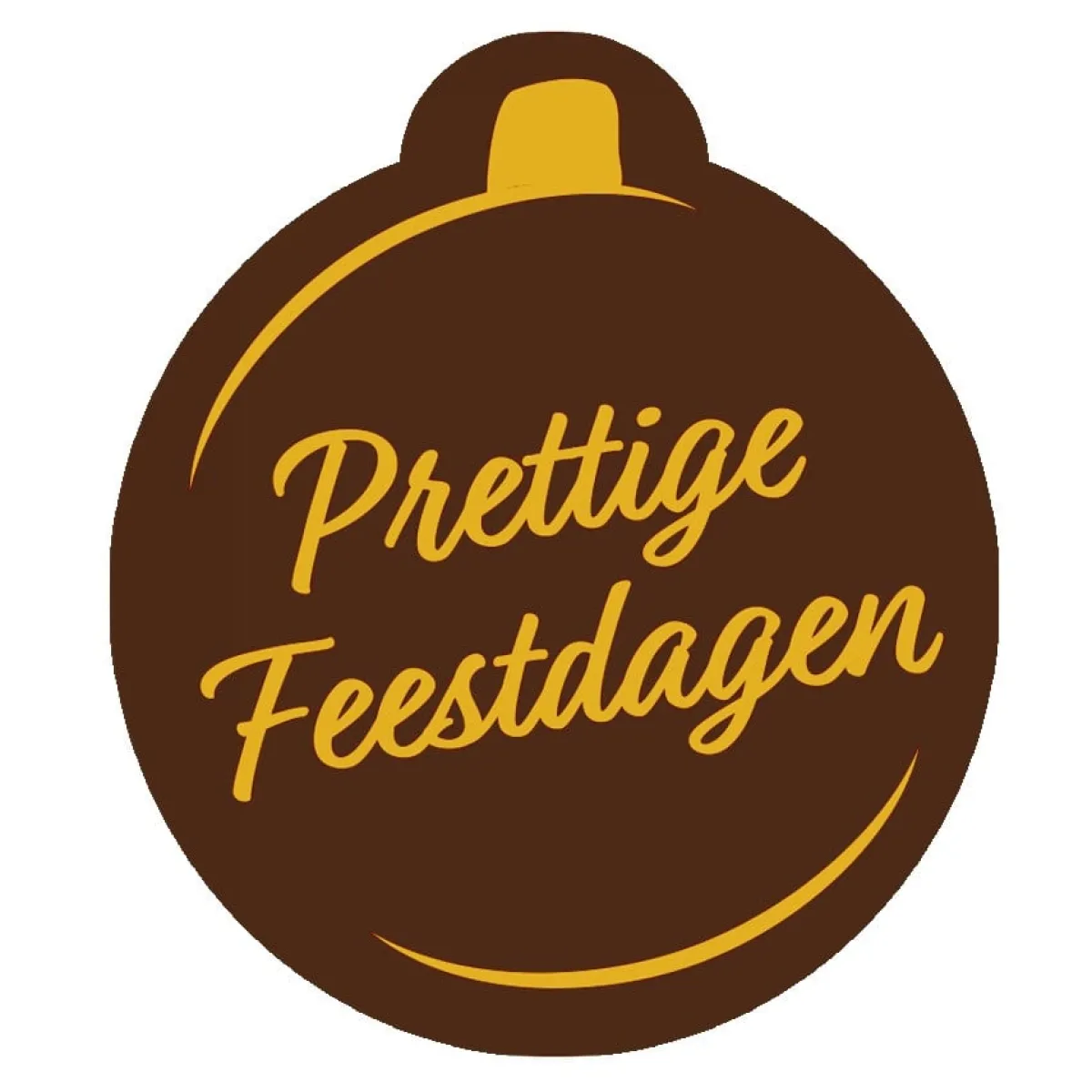 Best Callebaut Chocoladedecoratie Kerstbal Prettige Feestd. 252s