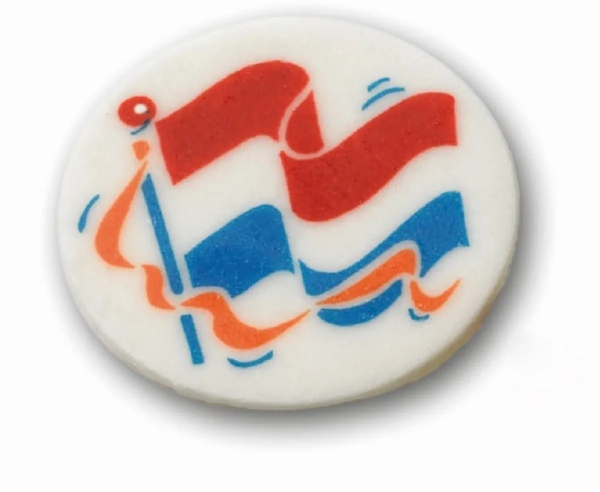 Outlet Callebaut Marsepeinen Decoratie Vlag en Wimpel Rond 100st.