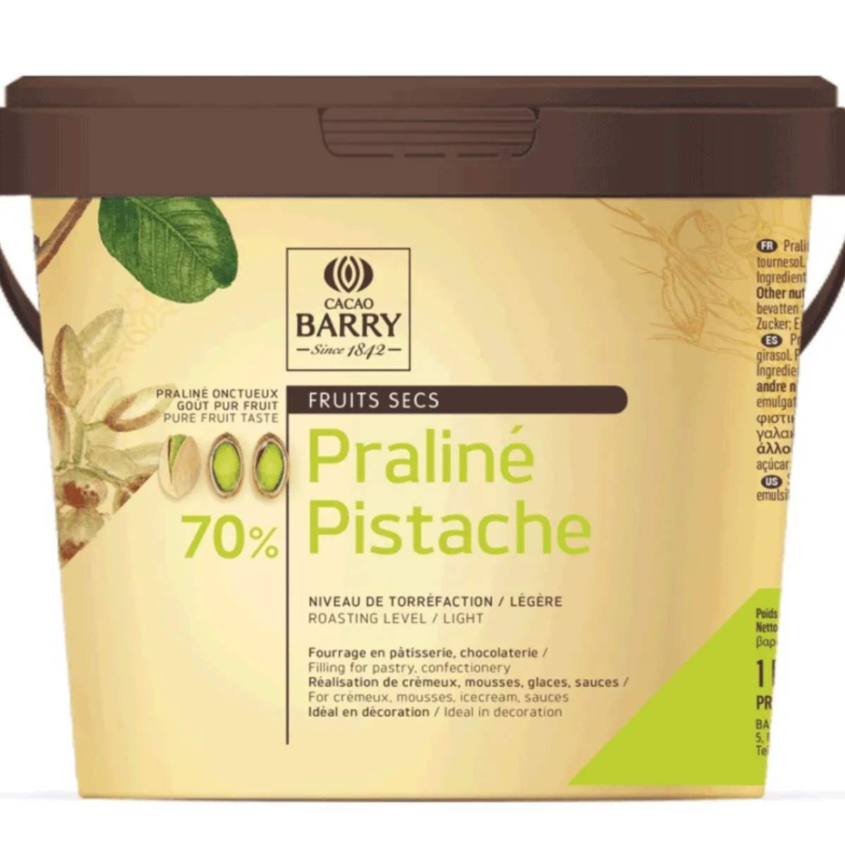 Hot Callebaut Praliné Pistache (70%) 1kg