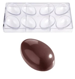 Best Chocolate World Chocolade Holvorm Glad Ei (8x) 70x47x25mm